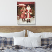 Mr en Mrs Santa Claus Canvas Afdruk (Insitu (Slaapkamer))