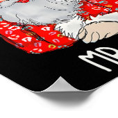 Mr. en Mrs. Santa Claus Couples Matching Kerstmis Poster (Hoek)