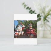 Mr en Mrs Santa Claus Feestdagenkaart (Staand voorkant)