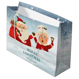 Mr en Mrs Santa Claus Groot Cadeauzakje