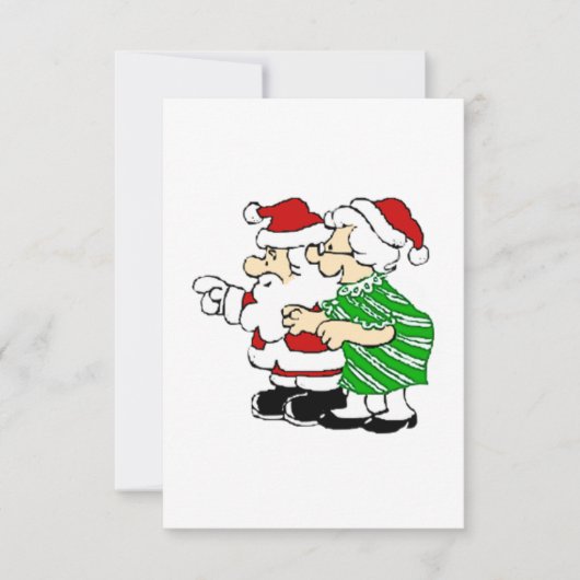 Mr en Mrs Santa Claus Kaart (Voorkant)