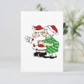 Mr en Mrs Santa Claus Kaart (Staand voorkant)