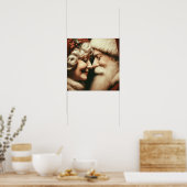 Mr en Mrs Santa Claus Poster (Keuken)