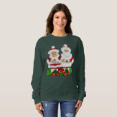 Mr. en Mrs Santa Claus sweatshirt (Voorkant volledig)