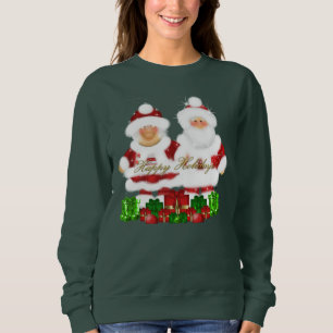 Mr. en Mrs Santa Claus sweatshirt