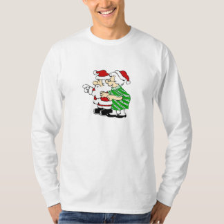Mr en Mrs Santa Claus T-shirt