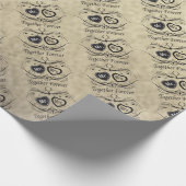 Mr en Mrs  Styled Wedding Cadeaupapier (Hoek)