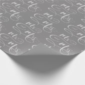 Mr. en Mrs. text trouwscript Cadeaupapier (Hoek)