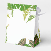 Mr. en Mrs Tropical Leaves Script Wedding Bedankdoosjes (Achterkant)