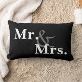 Mr. en Mrs. typografie kussen modern vet (Deken)