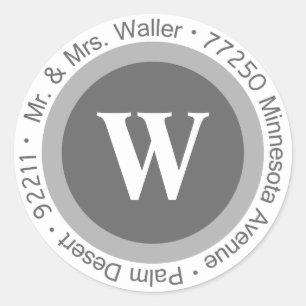 Mr. en Mrs Waller Custom Address Label