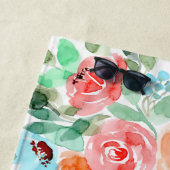 Mr. en Mrs., Wedding Bride en Groom Personalized Strandlaken (In situ)