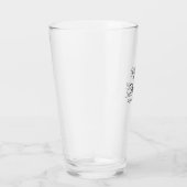 Mr. en Mrs Wedding Celebration Date Keepslag Glas (Rechts)