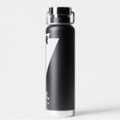 Mr en Mrs Wedding Classic Black Waterfles (Achterkant)