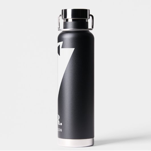 Mr en Mrs Wedding Classic Black Waterfles (Achterkant)