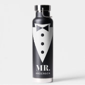 Mr en Mrs Wedding Classic Black Waterfles (Links)