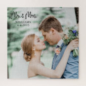 Mr. en Mrs Wedding Couple Jigzaag Puzzle Legpuzzel (Verticaal)