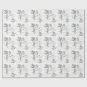 Mr en Mrs Wedding Design Cadeaupapier (Vlak)