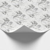 Mr en Mrs Wedding Design Cadeaupapier (Hoek)