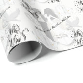 Mr en Mrs Wedding Design Cadeaupapier (Rol Hoek)