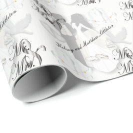 Mr en Mrs Wedding Design Cadeaupapier