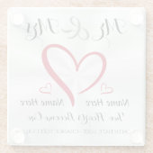 Mr en Mrs Wedding Onderzetters of Transfer Design (Achterkant)