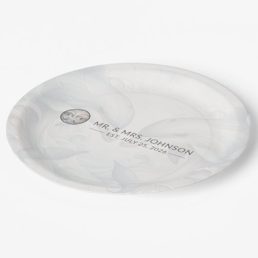 Mr en Mrs Wedding Papieren Bordje