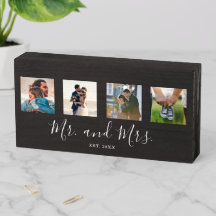 Mr en Mrs Wedding Photo Collage Couple's