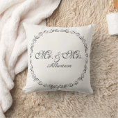 Mr en Mrs Wedding Pillow Kussen (Deken)