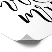 Mr en Mrs Wedding Poster (Hoek)