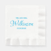 Mr. en Mrs. Wedding Receptie Cocktail servetten (Voorkant)