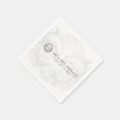 Mr en Mrs Wedding Servet (Hoek)