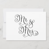 Mr en Mrs Wedding Sign (Voorkant)
