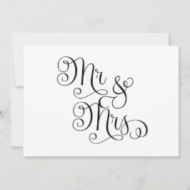 Mr en Mrs Wedding Sign