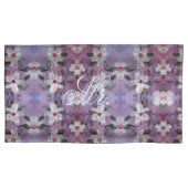 Mr. en Mrs White Paars en Blue Kussensloop (Voorkant-Links)