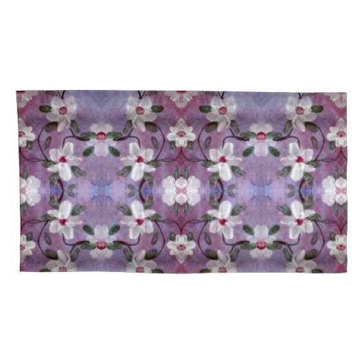 Mr. en Mrs White Paars en Blue Kussensloop (Achterkant-Rechts)