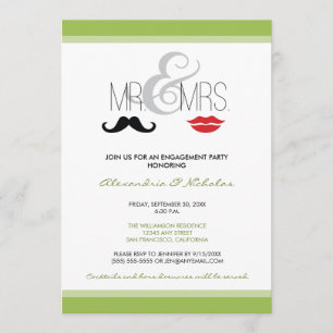 Mr. en uitnodiging van mevrouw Engagement Party (l