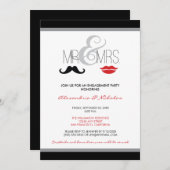 Mr. en uitnodiging van mevrouw Engagement Party (z (Voorkant / Achterkant)