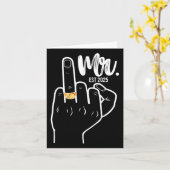 Mr Est. 2025 Trouwen met een huwelijksvinger Kaart (Gele Bloem)