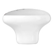 Mr Feathers neemt een standaard. Keramische Knop (Zijkant)