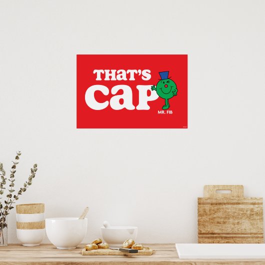 Mr Fib, dat is Pet Poster (Keuken)