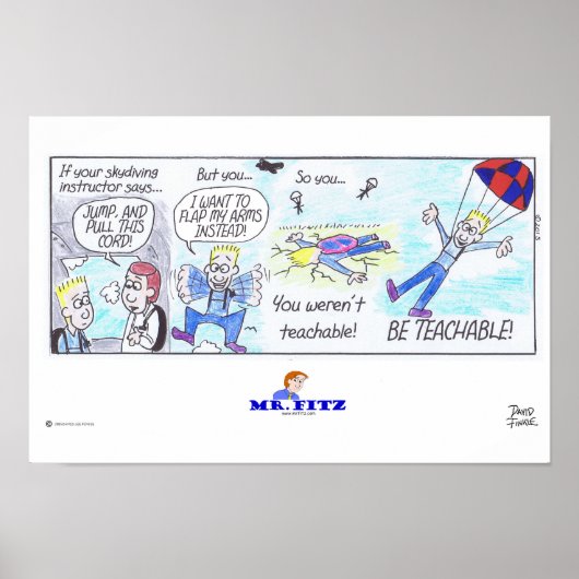 Mr Fitz: Wees leerbaar 2 - Skydiving! Poster (Voorkant)