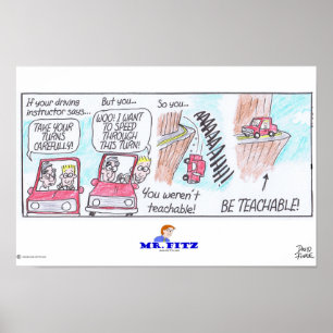 Mr Fitz: Wees leerbaar 3 - rijden! Poster