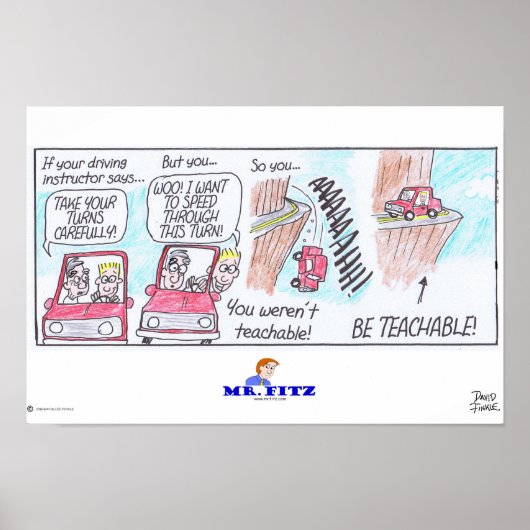 Mr Fitz: Wees leerbaar 3 - rijden! Poster (Voorkant)