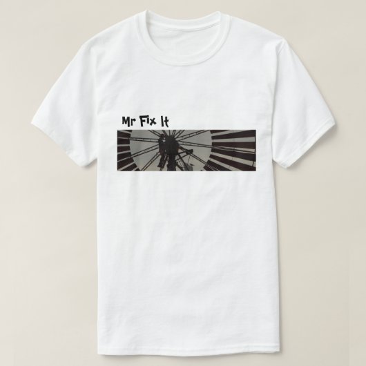 Mr Fix Het grappige t-shirt (Design voorkant)