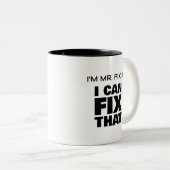 Mr. Fix het twee-tonige Mok (Voorkant rechts)