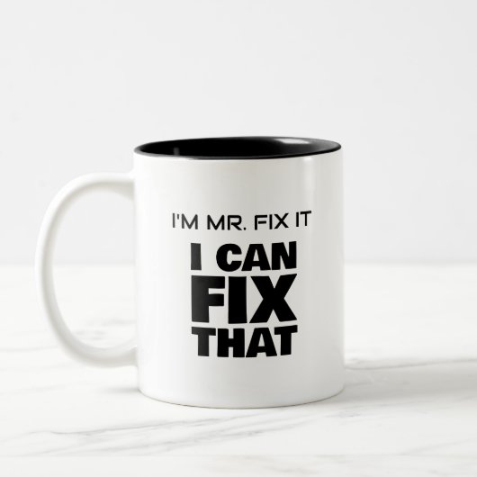 Mr. Fix het twee-tonige Mok (Links)
