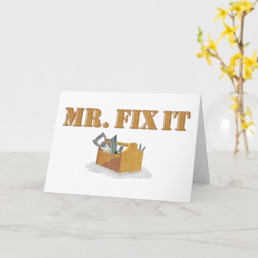 Mr Fix-It Kaart (Gele Bloem)