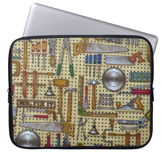 Mr. Fix It Klusjesman Laptop Hoes (Voorkant)