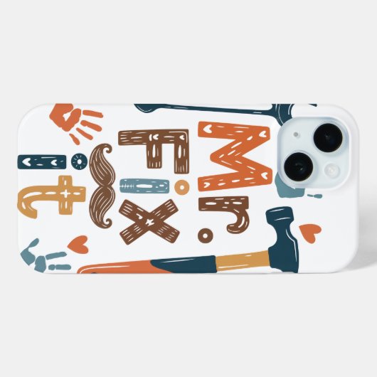 Mr Fix IT Vaderdag Kaart Case-Mate iPhone Case (Achterkant (horizontaal))